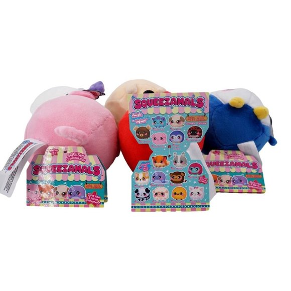 Squeezamals Series 2 (Lot of 5) Scented Unicorn Dog Ladybug Penguin Pig 3.5 in - Picture 6 of 7